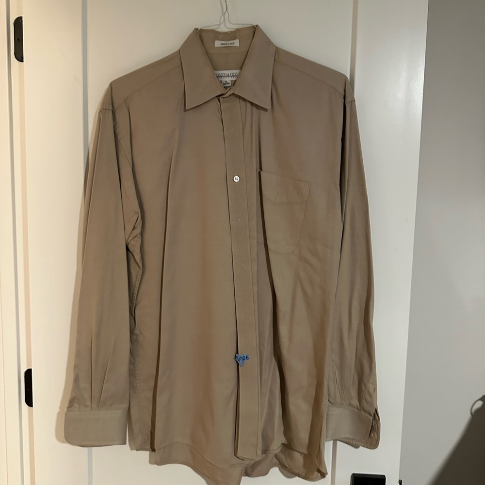 Joseph & Feiss Tan 16, 34/35 Dress Shirt